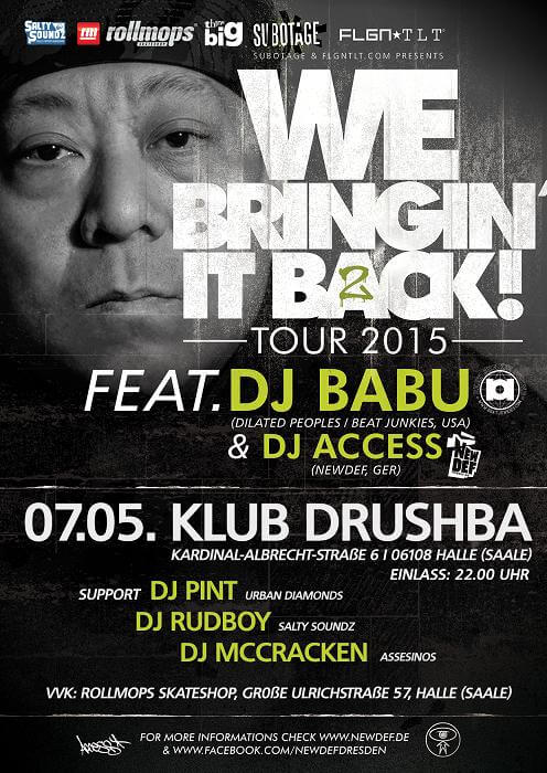 DJ Babu Halle Drushba Flyer